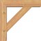 Ekena Millwork Traditional Block Smooth Bracket w/ Offset Brace, Western Red Cedar, 5 1/2"W x 22"D x 22"H BKT0604X22X22TRA05SWR - alternate 4